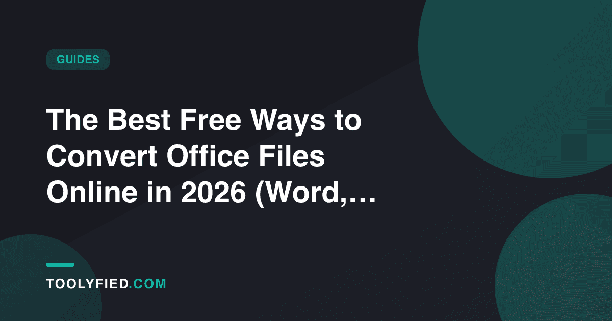 The Best Free Ways to Convert Office Files Online in 2026 (Word, PDF, Excel & CSV)